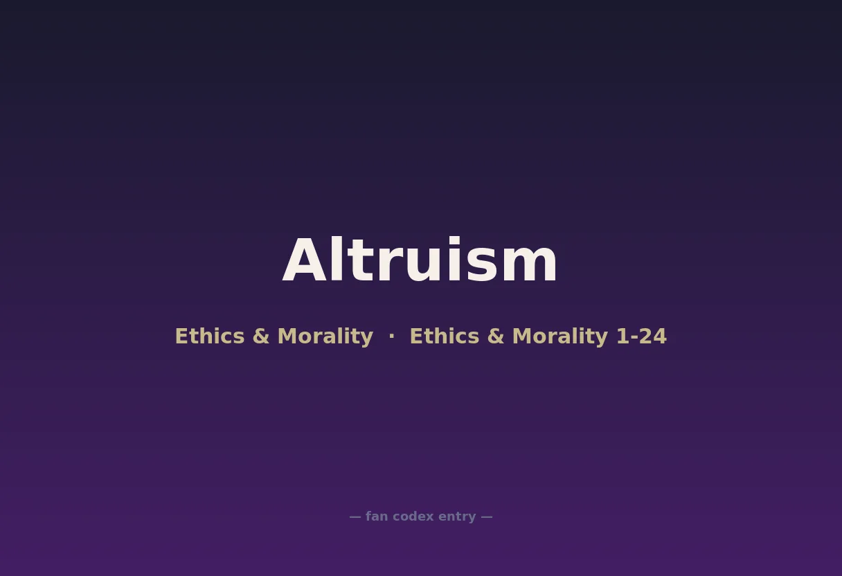 Altruism