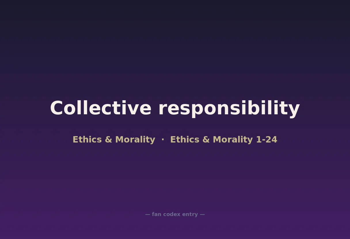 Collective responsibility